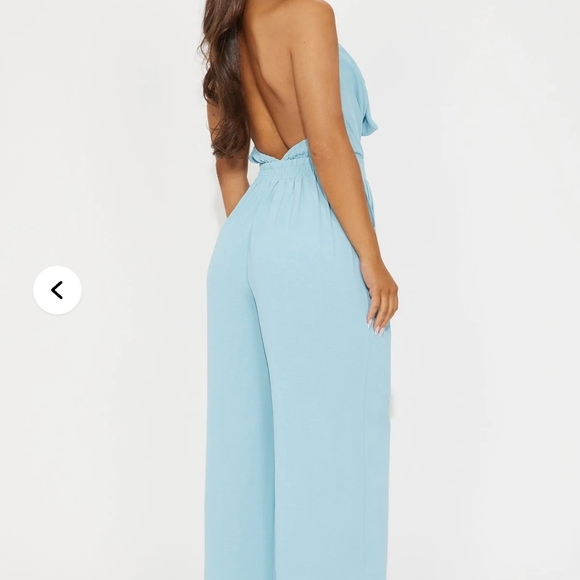 Belize Jumpsuit, Soft Blue *Sold Out!* - Picture 3 of 3